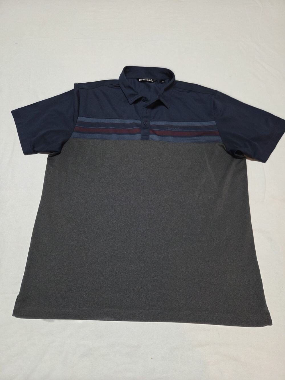 travis matthew polo shirt mens xl Blue And Grey